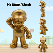 (Golden Mario-Bez pudełka) Figurka akcji Super Mario Bowser Księżniczka Peach Anime Gra All Star Collection