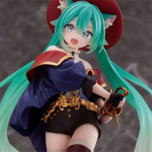 (10)Hatsune Miku Desktop Cute Action Figure Neko T-Shirt Ver. Ειδώλιο Anime Kawaii Girl Model