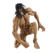 (14cm No Retail Box)Attack on Titans Levi Ackerman Action Anime Figura Kawai Eren Jaege Mikasa Ackerman