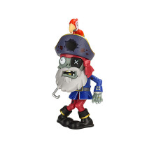 (Στυλ 38) Plants vs Zombie Anime Figure Obstacle Pirate Zombie Peashooter Hard Glue Zombie Action