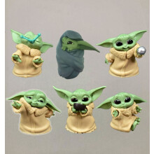 (Yoda-6pcs) 5pcs Star Wars Toy Master Bébé Yoda Dark Vador PVC Figurine d'action Figurines d'anime Collection
