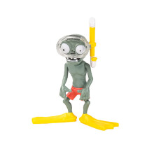 (Στυλ 37) Plants vs Zombie Anime Figure Obstacle Pirate Zombie Peashooter Hard Glue Zombie Action