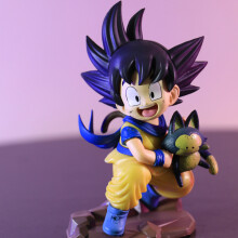 (Goku)Anime Dragon Ball Q Έκδοση Φιγούρες Childhood Goku Holding Poole PVC 10cm Collection