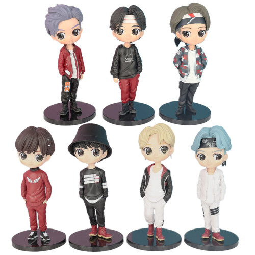 (7τμχ)7τμχ Kpop Star PVC Μοντέλο Παιχνιδιού Δράση Bangtan Boys Groups BT21