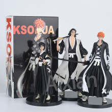 (3 τμχ κουτί σετ Β) BLEACH Anime Figure Hitsugaya Toushirou Zaraki Kenpachi Kurosaki Ichigo