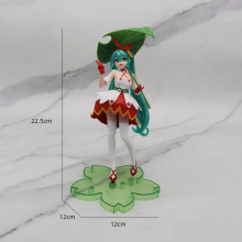 (05)Hatsune Miku Desktop Cute Action Figure Neko T-Shirt Ver. Ειδώλιο Anime Kawaii Girl Model