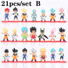 (21 τμχ B) Dragon Ball Action Figure SHF Super Saiyan Anime Figurine Movable and Modifiable Doll