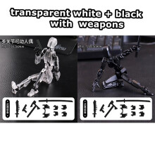 (2pcs-04)13 Action Figure Titan Multi-Jointed Movable Shapeshift Robot T13 Action Mannequin Character