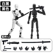 (2 szt.-00)13 Figurka akcji Tytan Wielostawowy ruchomy robot zmieniający kształt T13 Manekin akcji