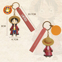 (Luffy)Oryginalna figurka One Piece Luffy Tony Tony Chopper Brelok Uroczy Anime Monkey D Luffy PVC