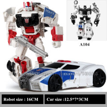 (HZX A104) 5 w 1 Robot Transformujący Samochód Zabawki Anime Devastator Samolot Czołg Model KO Boys
