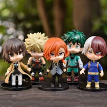 (5 szt. bez pudełka) Figurka Anime My Hero Academia PVC Age of Heroes Figurka Deku Action Collectible