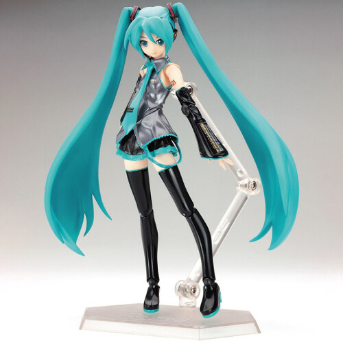 (χωρίς κουτί) Anime FIGMA Hatsune Miku Action Figures Κινητές αρθρώσεις περιέχουν 2