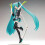 (χωρίς κουτί) Anime FIGMA Hatsune Miku Action Figures Κινητές αρθρώσεις περιέχουν 4