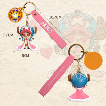 (Chopper)Oryginalna figurka One Piece Luffy Tony Tony Chopper Brelok Uroczy Anime Monkey D Luffy PVC
