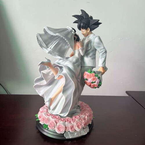(31 εκατοστά-Χωρίς κουτί) Φιγούρα Son Goku Chichi Wedding Version 31CM Φιγούρα