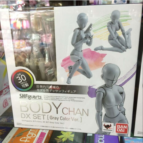(σώμα chan γκρι-με κουτί) Υψηλής ποιότητας BJD Grey Color Ver. Μαύρο συλλεκτικό
