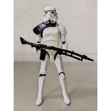(nachangqiang) Hot Star Wars Cartoon Jedi Stormtrooper Darth Vader Obi-Wan Kenobi Yoda Movable GK Model