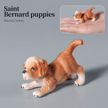 (Pies-4)Pies gospodarski Zwierzęta Model Husky Owczarek niemiecki Bernardyn Figurka Szczeniak Figurki