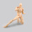(3,75 γκρι) Υψηλής ποιότητας Pose Play Gray Color Ver. Μαύρο Πορτοκαλί PVC 4