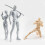 (3,75 γκρι) Υψηλής ποιότητας Pose Play Gray Color Ver. Μαύρο Πορτοκαλί PVC 2
