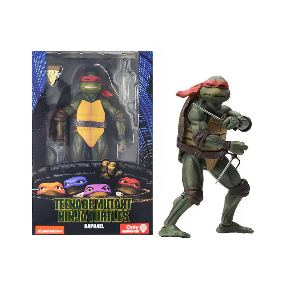(Foulard rouge) Figurine articulée Tortues Ninja Édition Film Jouets Modèle Mobile