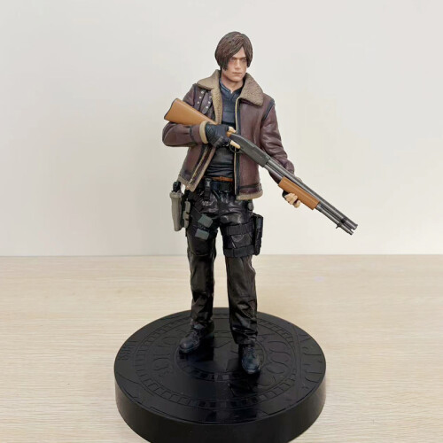 (χωρίς κουτί λιανικής) 33cm Resident Evil Leon S. Kennedy GK PVC Action Figure Παιχνίδι 1