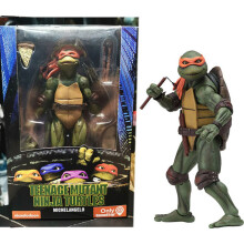 (NECA Orange Box-15cm) TMNT Model Toys Teenage Mutant Ninja Turtles Action Figure