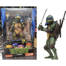 (NECA Blue Box-15cm) TMNT Model Toys Teenage Mutant Ninja Turtles Action Figure
