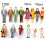 (18mm)100pcs 1:100/1:150/1:75/1:50 Κλίμακα Πλαστικές φιγούρες ανθρώπων Μοντέλο 1