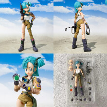 (χωρίς κουτί 13,5 cm) 13,5 cm Anime Dragon Ball Figures Bulma Goku Action Figure Movable PVC