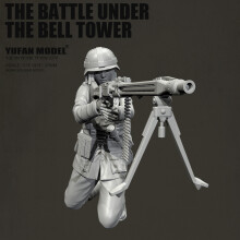 YUFAN MODEL 1/35 κιτ μοντέλου στρατιώτη από ρητίνη άχρωμο και αυτοσυναρμολογούμενο