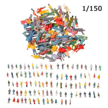 (H 1,1-1,2 cm) 100 szt. 1:100/1:150/1:75/1:50 plastikowe figurki ludzi modelarstwo pasażerowie DIY