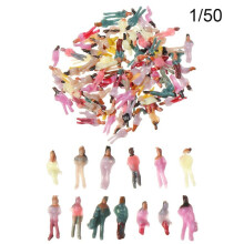 (Wys. 3,4-3,8 cm) 100 szt. 1:100/1:150/1:75/1:50 Plastikowe figurki ludzi Modelarstwo Budowa pasażerów