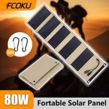 (30w Καμουφλάζ) 80W Φορητό πτυσσόμενο ηλιακό πάνελ με USB 5V αδιάβροχο