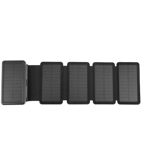 (Black 4 Solar Panel) Φορητό 20000mAh Solar Power Bank Πτυσσόμενο πτυσσόμενο