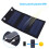 (3W 115x85MM)1-6W Πτυσσόμενο ηλιακό πάνελ 5V USB Solar Smartphone Φορτιστής 4