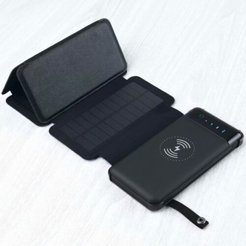 (2 τμχ Ηλιακά πάνελ) 12000mAh Πτυσσόμενος ηλιακός φορτιστής Powerbank 1