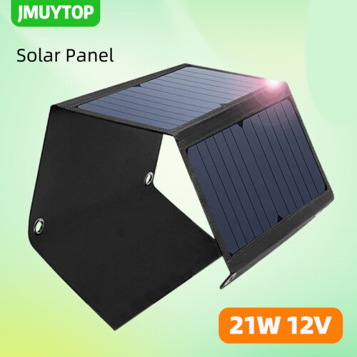 (21W 18V)Camping Solar Panel Αναδιπλούμενος Φορητός ελαφρύς ηλιακός φορτιστής