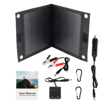 (μόνο ηλιακό πάνελ) Φορητός φορτιστής 12V 50W Πτυσσόμενο ηλιακό