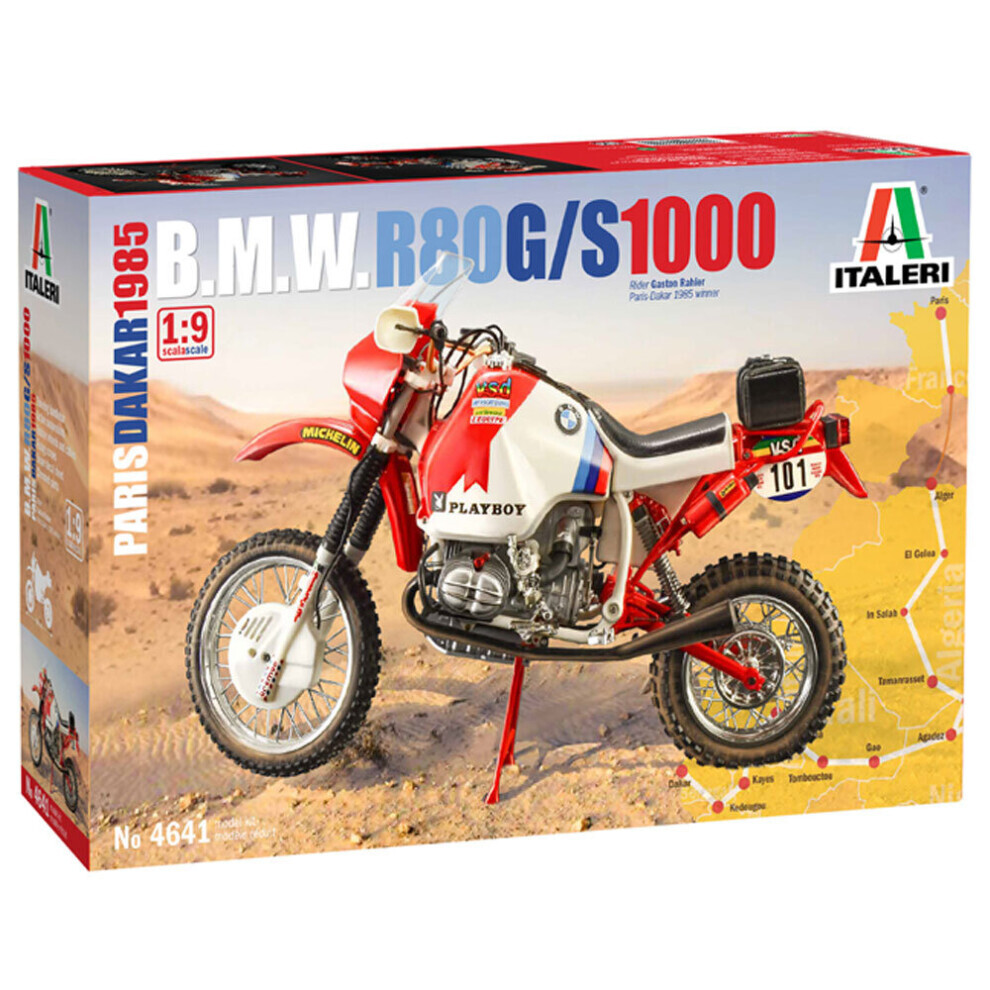 Kit moto en plastique Italeri 4641 BMW 1000 Dakar 1985 1:9