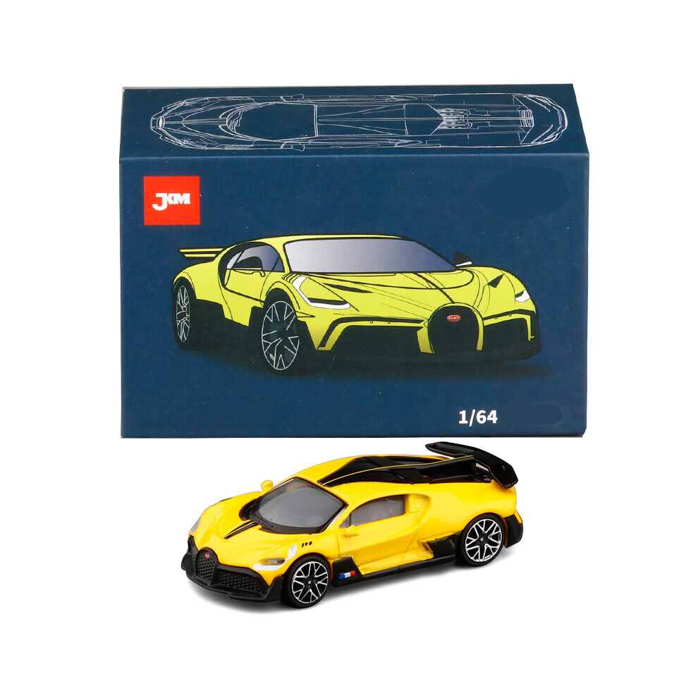 (Jaune) JKM 1/64 Modèle de Voiture Divo Alliage Moulé Sous Pression Jouets Classique Super Voiture de