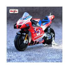 (5 med låda) Maisto 1:18 Ducati Desmosedici GP 2023 Pramac Motorcade Alloy Motorcykel