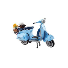 (1106 pezzi) Roman Holida Vespa 125 10298 Famosa moto da città Moto assemblata Edificio