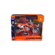 Ny Ray 58353 1-12 Skala KTM 450 SX-F No.2 Cooper Webb Red Bull KTM Factory Racing Diecast Model Motorcykel