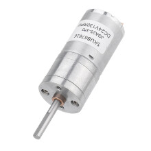 Silnik z mikroprzekładnią (12 obr./min) DC 24 V, silnik z przekładnią zębatą o wydłużonym wale 25 mm