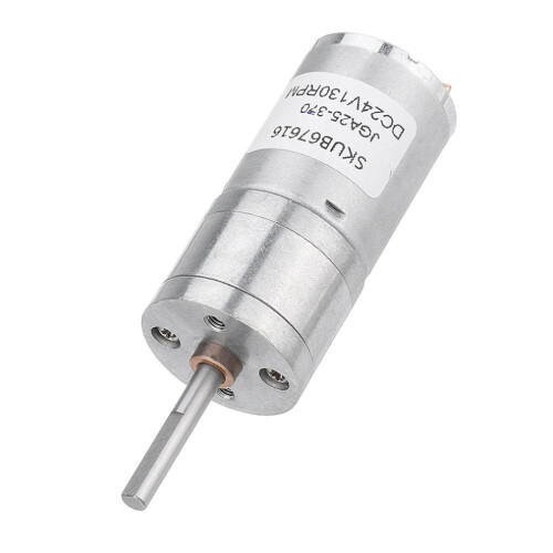 (12RPM) DC 24V Micro Gear Κινητήρας Μειωτήρας 25mm Extended Shaft Gear Engine