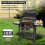 Vivo Barbecue Grill Large Portable Charcoal BBQ Smoker Side Table Adjustable Wheels 2