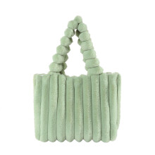 (Green)Trendige und vielseitige Street Style Plüsch Tasche für Damen mit Muster kariert