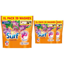 Surf 3 in 1 Laundry Washing Detergent Capsules Passion Bloom, 117 W